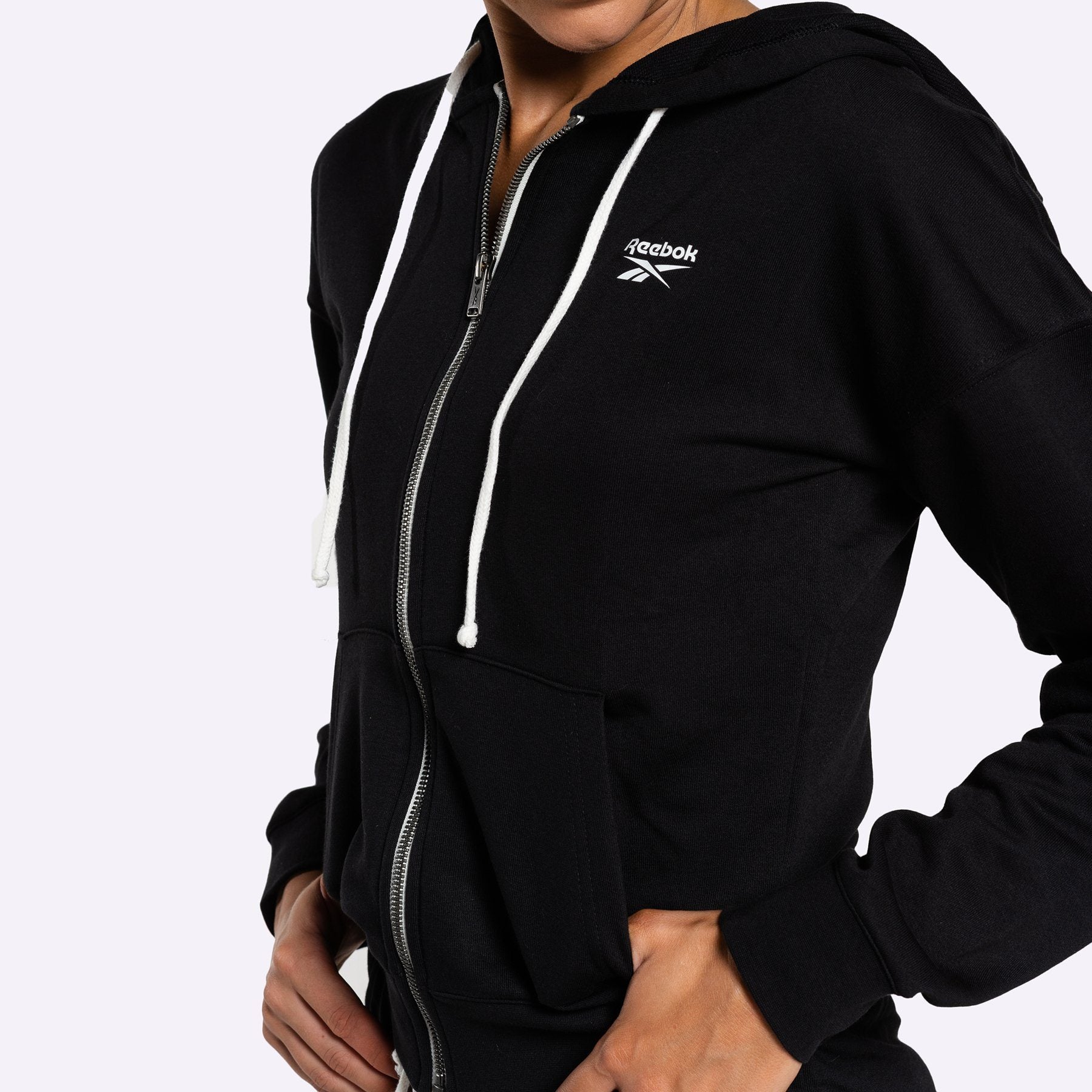 【REEBOK】 RTC Hood Zip Up ★ Training Club Reebok Training Essentials Linear Logo Full Zip Sweatshirt